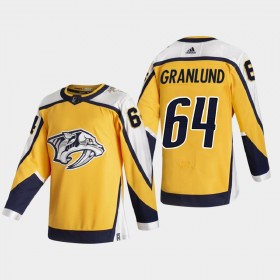 Nashville Predators Mikael Granlund 64 2020-21 Reverse Retro Authentic Shirt - Mannen